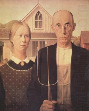 Grant Wood American Gothic (nn03) china oil painting image
